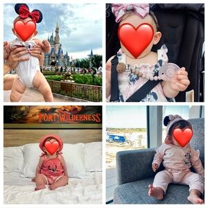 Baby Girl Disney Outfits - 4 Outfits (6-9mo)
